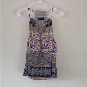 Lucy Love Paisley Chiffon Tank